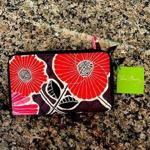 Vera Bradley Zip Around Wallet in Cherry Blossom